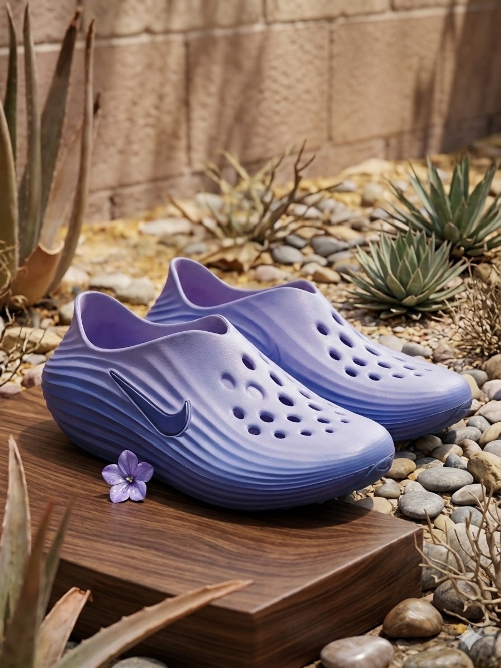Nike Women's Lavender Slip-On Clog Size 6